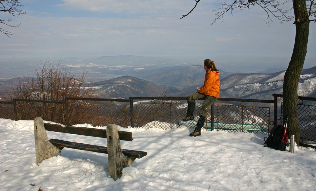 2009-03-01 Csodás Dunakanyar panoráma a Rezső-kilátóból (Dobogókő)