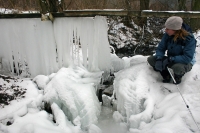 2009-01-17 Kemény víz a börzsönyi Nomád tábornál
