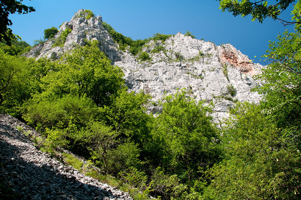 A vlgy vgn kemny kapaszkod vrja a tansvny vgigjrit